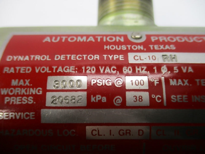 AUTOMATION PRODUCTS EC-102B CL-10RH 120VAC 2A 3000PSI NSNP