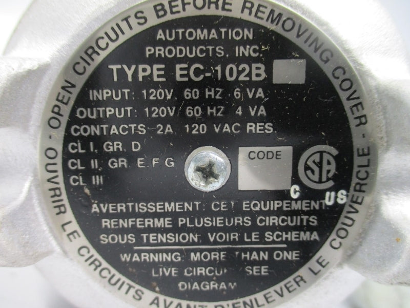 AUTOMATION PRODUCTS EC-102B CL-10RH 120VAC 2A 3000PSI NSNP