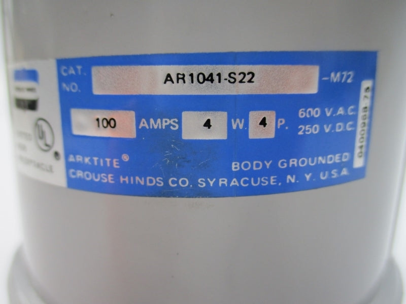 CROUSE-HINDS AR1041-S22 600VAC 100A NSNP