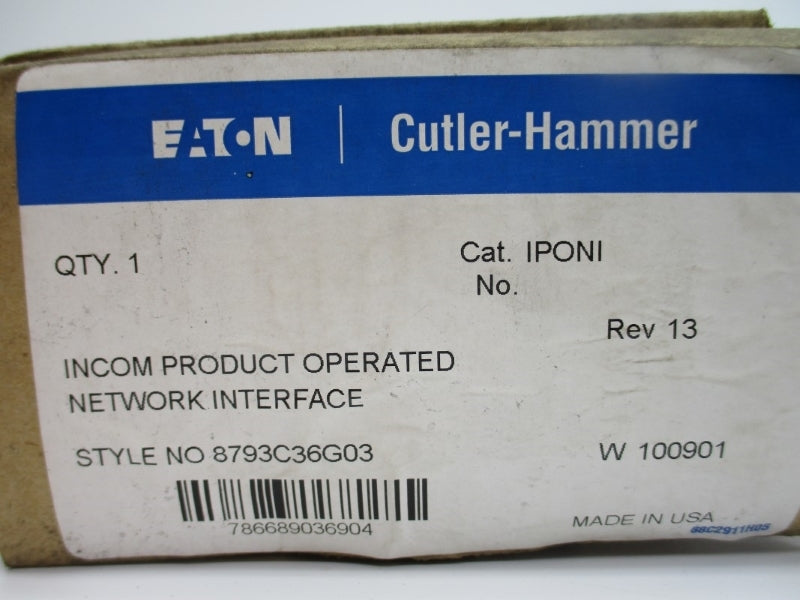 EATON IPONI 8793C36G03 NSMP