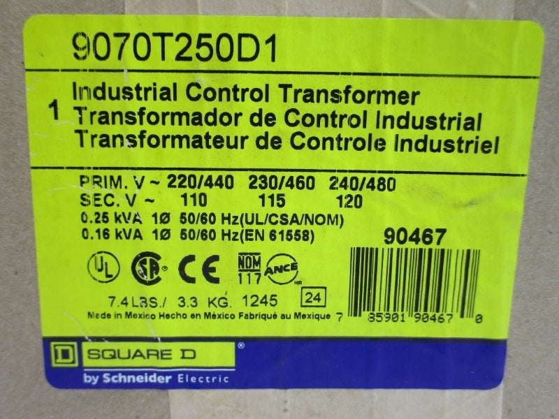 SQUARE D 9070T250D1 480V NSMP