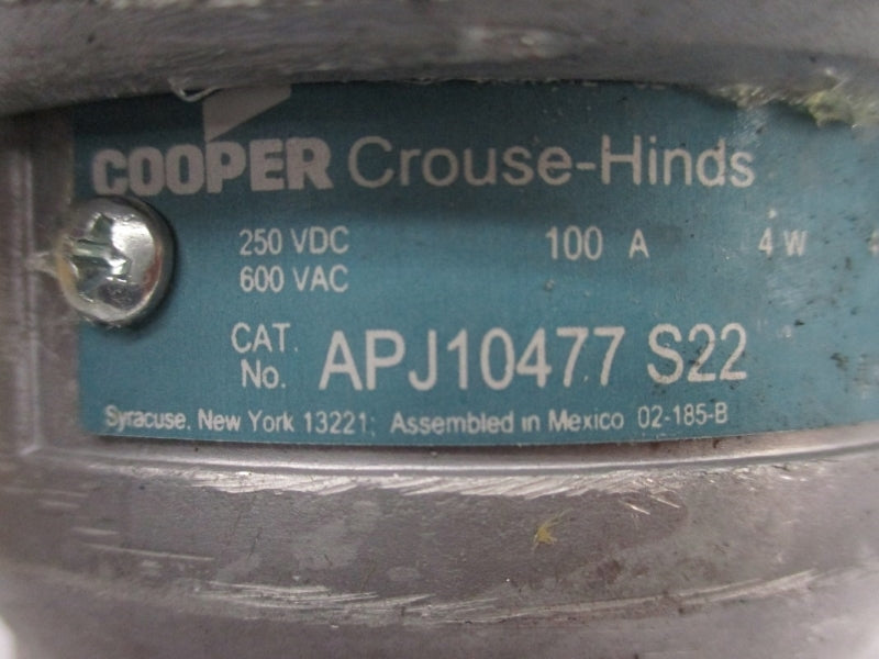 CROUSE-HINDS APJ10477S22 600VAC 100A NSMP
