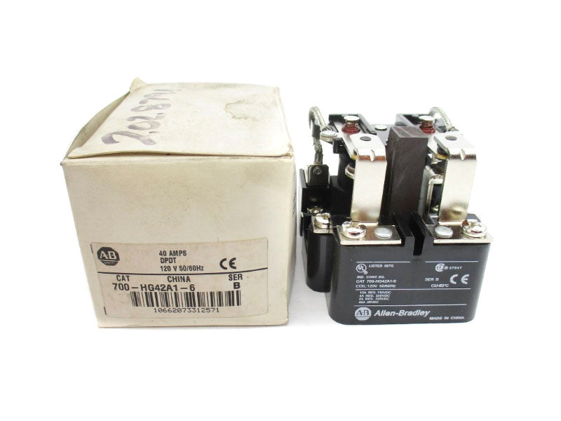 ALLEN BRADLEY 700-HG42A1-6 SER. B 120V 40A (WH) NSMP