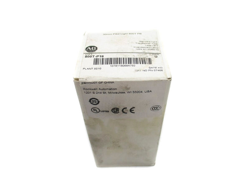 INDUSTRIAL SPARE PART 800T-P16 SER. U 120VAC (WH) NSFS