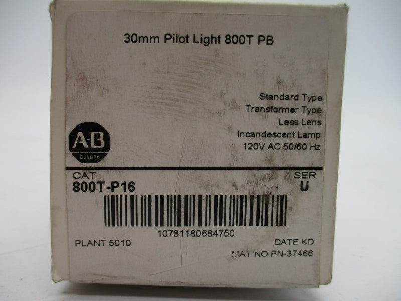 INDUSTRIAL SPARE PART 800T-P16 SER. U 120VAC (WH) NSFS