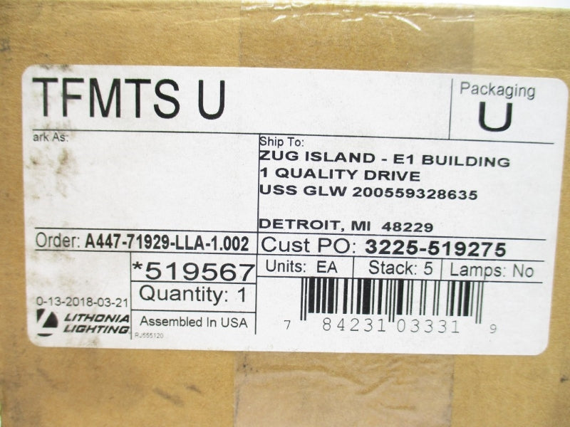 LITHONIA LIGHTING TFMTSU NSMP