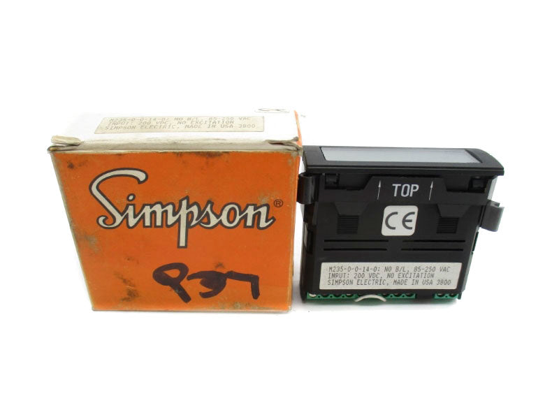 SIMPSON ELECTRIC M235-0-0-14-0 85-250VAC NSMP