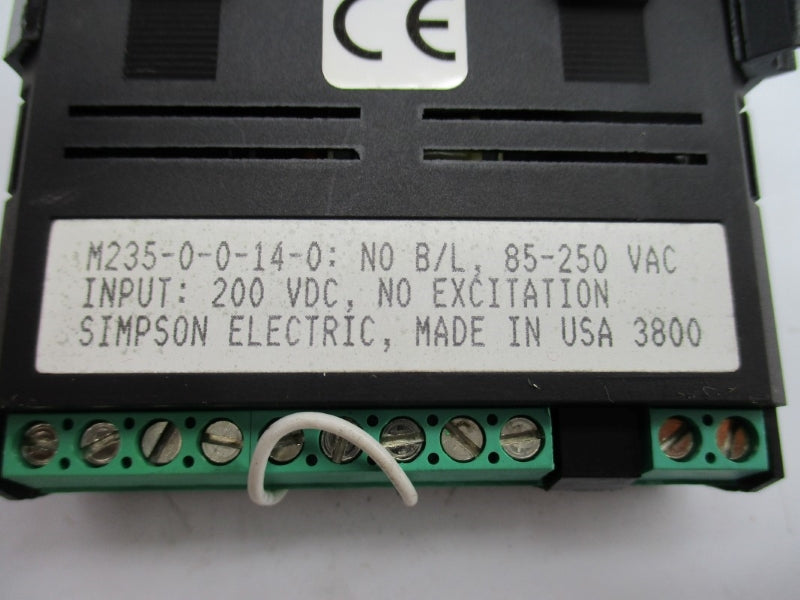SIMPSON ELECTRIC M235-0-0-14-0 85-250VAC NSMP