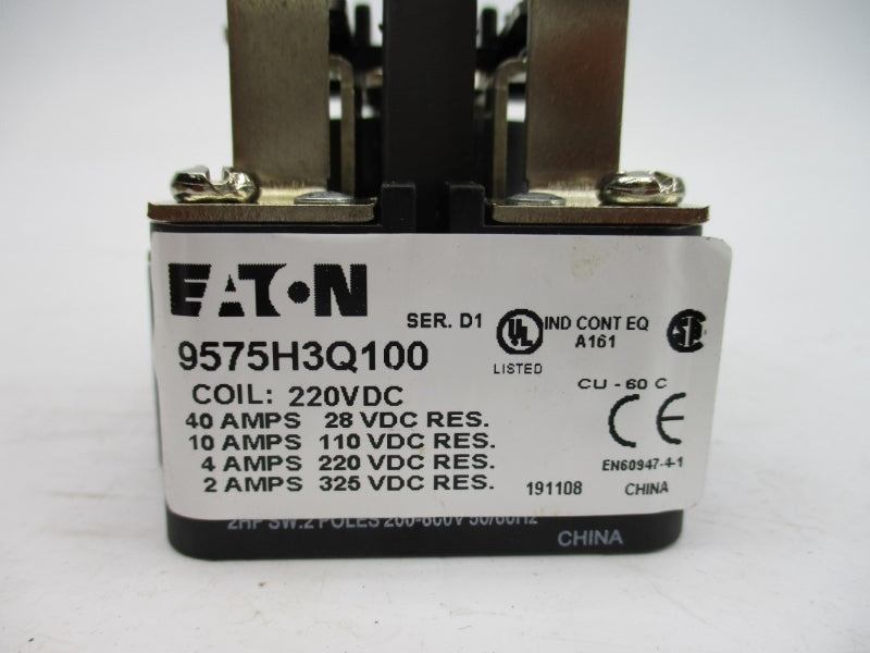 EATON 9575H3Q100 SER. D1 220VDC 40A NSMP