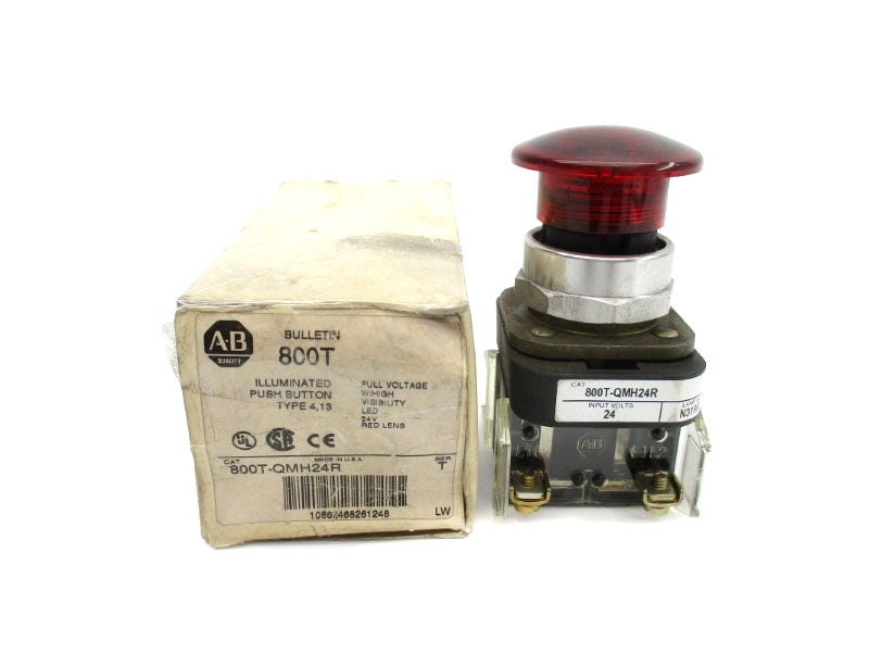 ALLEN BRADLEY 800T-QMH24R SER. T 24V (WH) NSMP