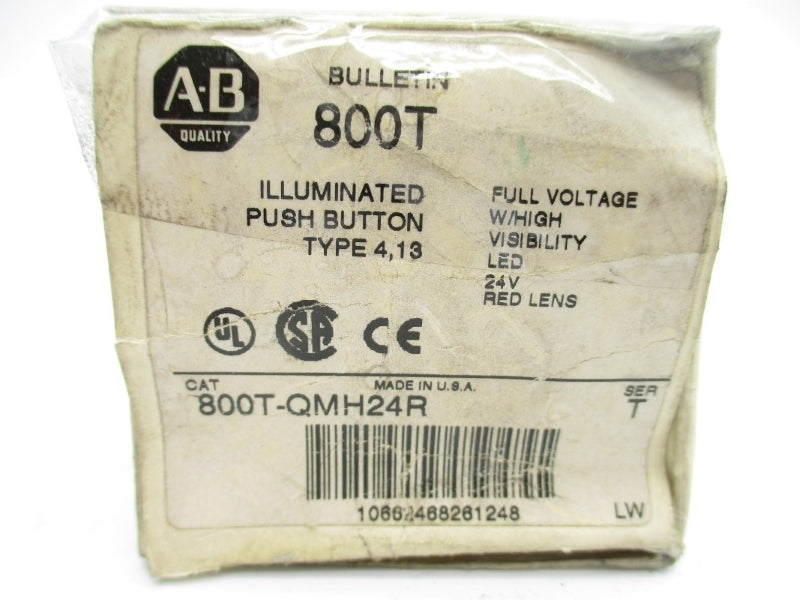 ALLEN BRADLEY 800T-QMH24R SER. T 24V (WH) NSMP