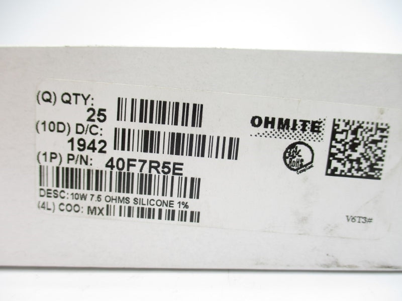 OHMITE 40F7R5E (PKG OF 25) NSMP
