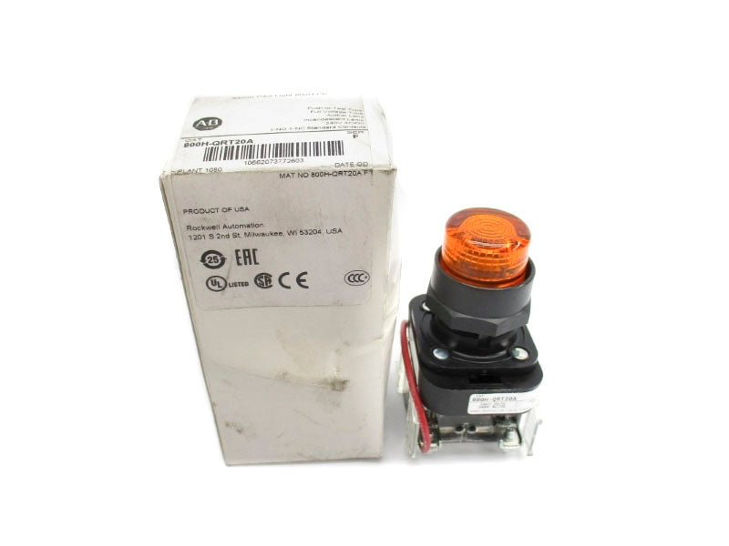 ALLEN BRADLEY 800H-QRT20A SER. F 240VAC/DC (WH) NSMP