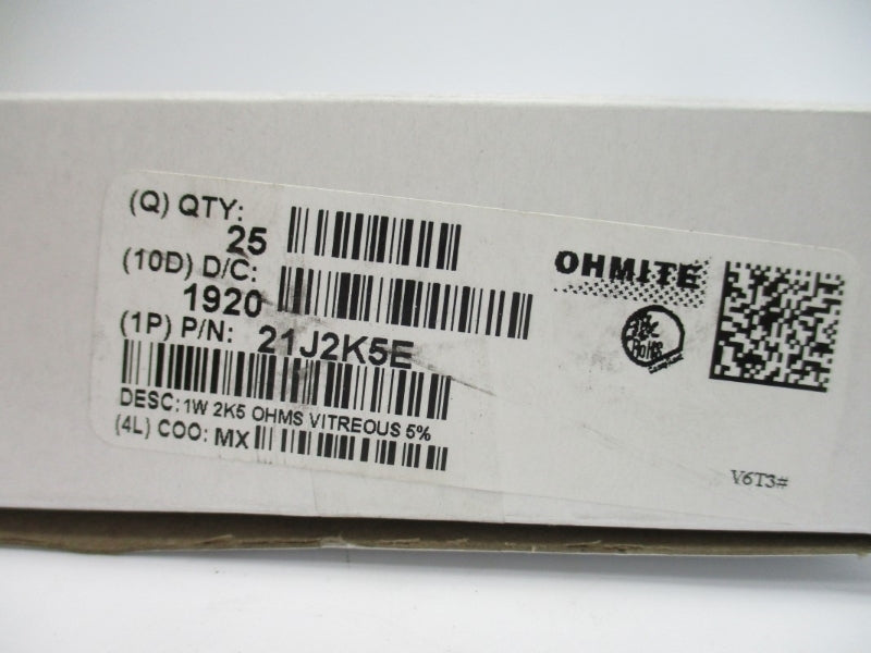 OHMITE 21J2K5E (PKG OF 25) NSMP