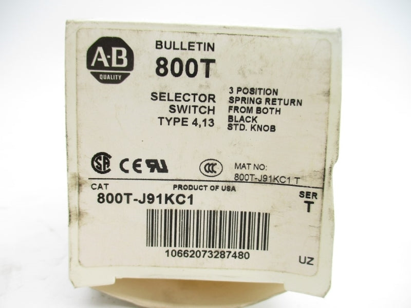 ALLEN BRADLEY 800T-J91KC1 SER. T (WH) NSMP