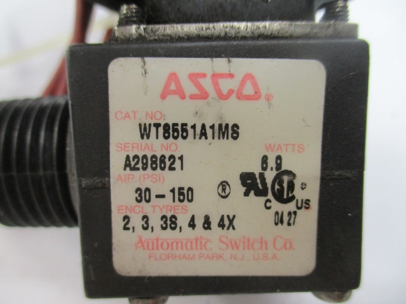 ASCO WT8551A1MS 24VDC 30-150PSI UNMP