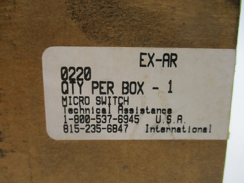 MICRO SWITCH EX-AR 0220 480VAC 15A NSMP