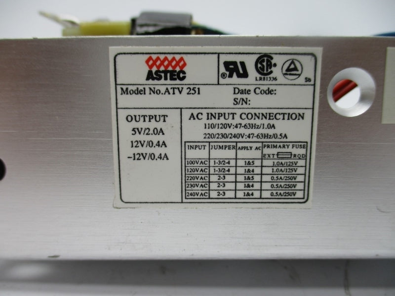 ASTEC 73-385-023 ATV251 240VAC 1.0A NSMP