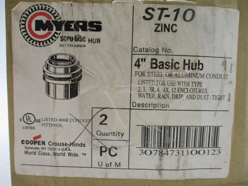 MYERS ST-10 4" (PKG OF 2) NSMP