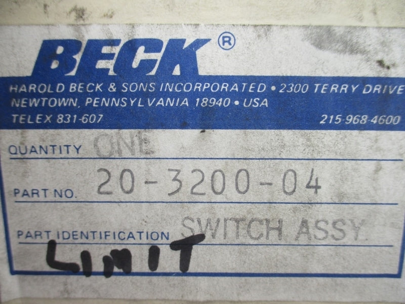 BECK 20-3200-04 NSMP