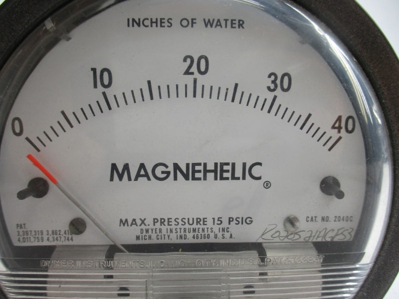 DWYER 2040 15PSI 0-40" NSMP