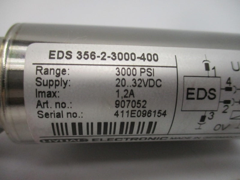 HYDAC EDS356-2-3000-400 907052 20-32VDC 1.2A 3000PSI NSNP