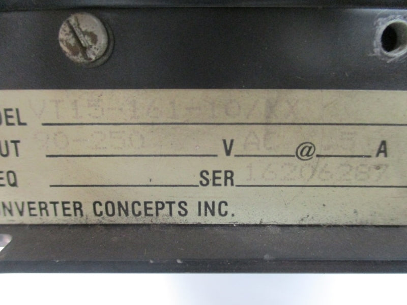 CONVERTER CONCEPTS VT15-161-10/XX 90-250VAC .5A UNMP