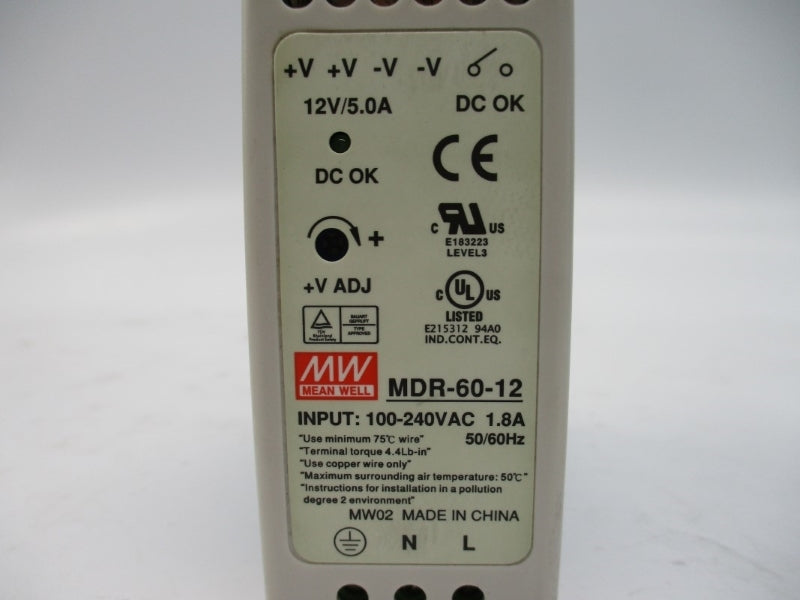 MEANWELL MDR-60-12 100-240VAC 1.8A NSNP