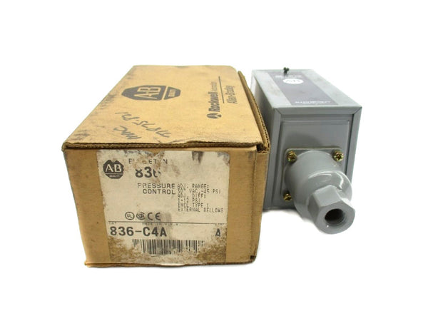 ALLEN BRADLEY 836-C4A SER. A 24-600V 30"VAC-45PSI (BR/WH) NSMP