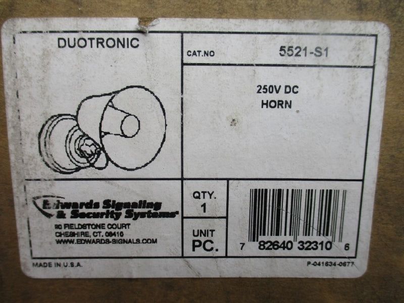 EDWARDS SIGNALING 5521-S1 250VDC NSMP