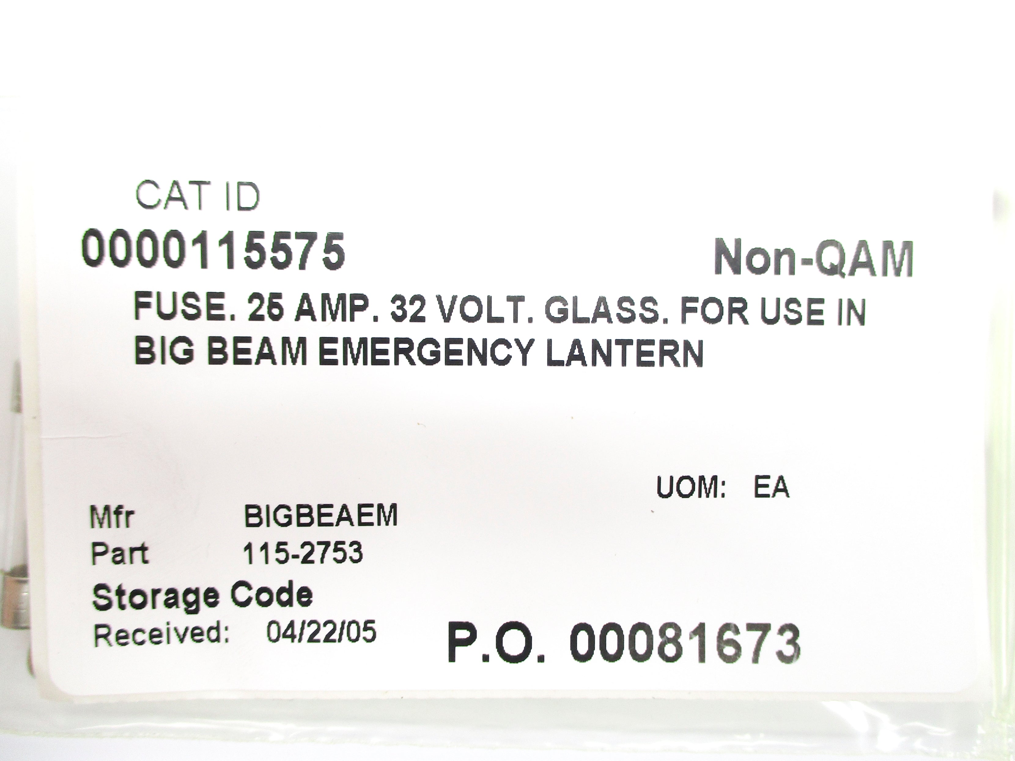 BIG BEAM 115-2753 (PKG OF 10) NSNP