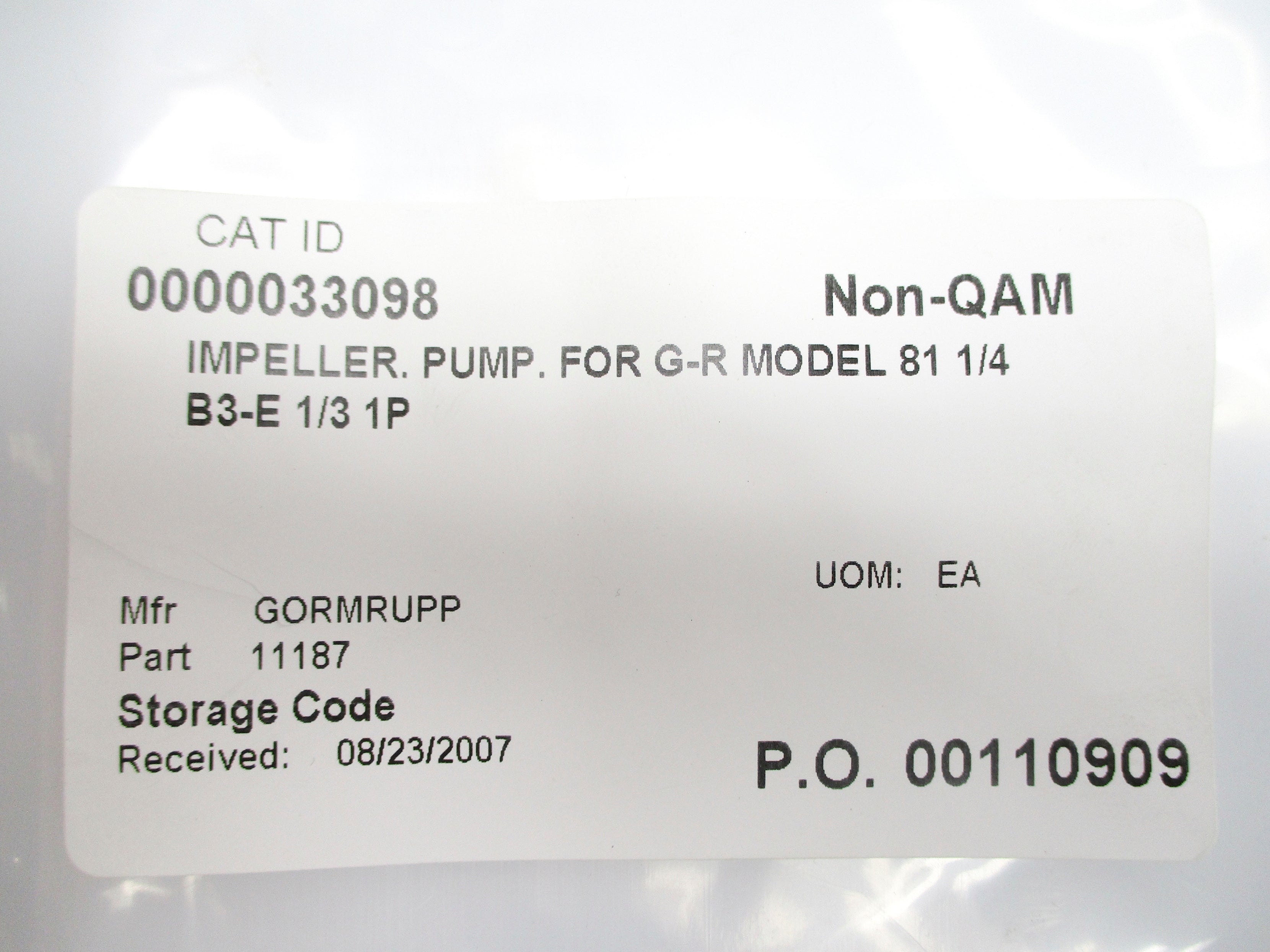 GORMAN RUPP 11187 NSNP