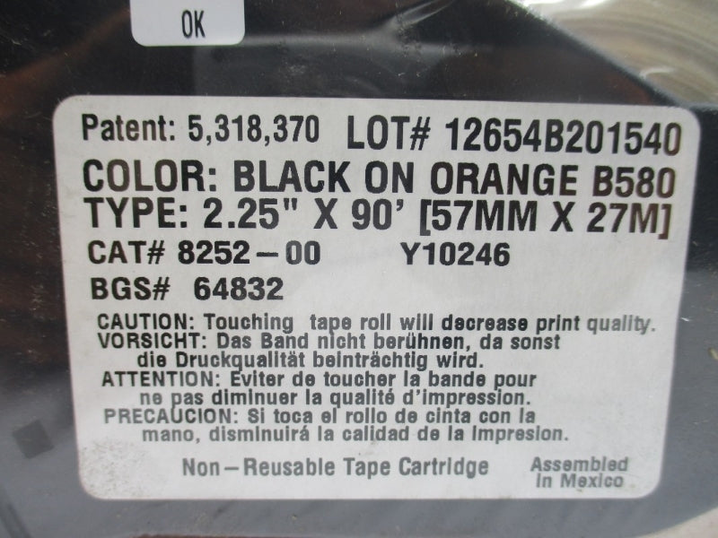 BRADY 8252-00 2.25" X 90' NSMP