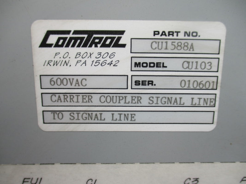 COMTROL CU1588A CU103 600VAC (AS PICTURED) NSNP