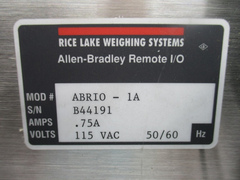RICE LAKE WEIGHING SYSTEMS ABRIO-1A 115VAC NSNP