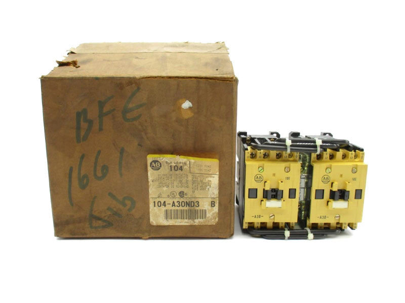 ALLEN BRADLEY 104-A30ND3 SER. B 110/120V (BR/YL) NSMP