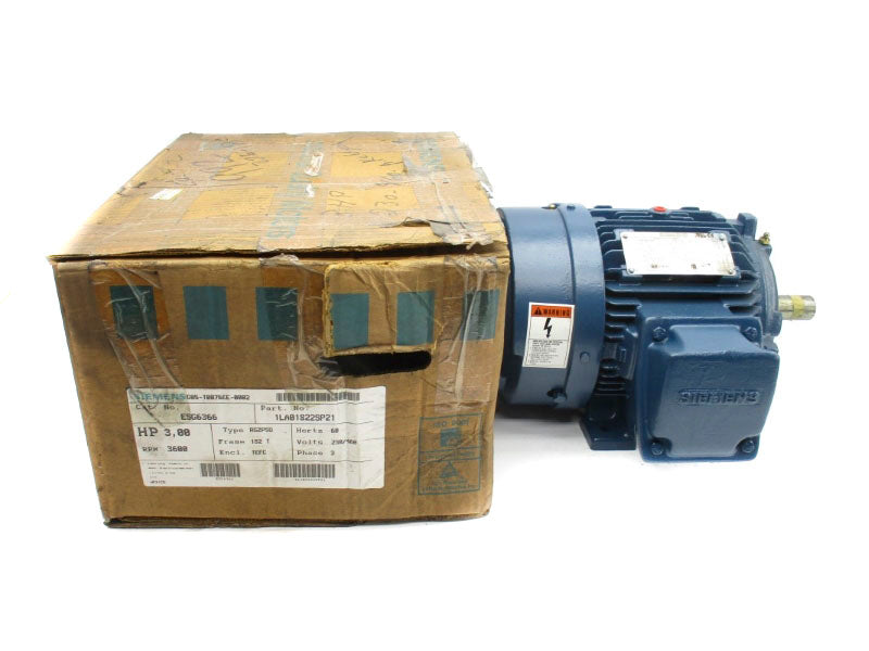 SIEMENS 1LA01822SP21 ESG6366 230/460V 7.4/3.7A NSMP