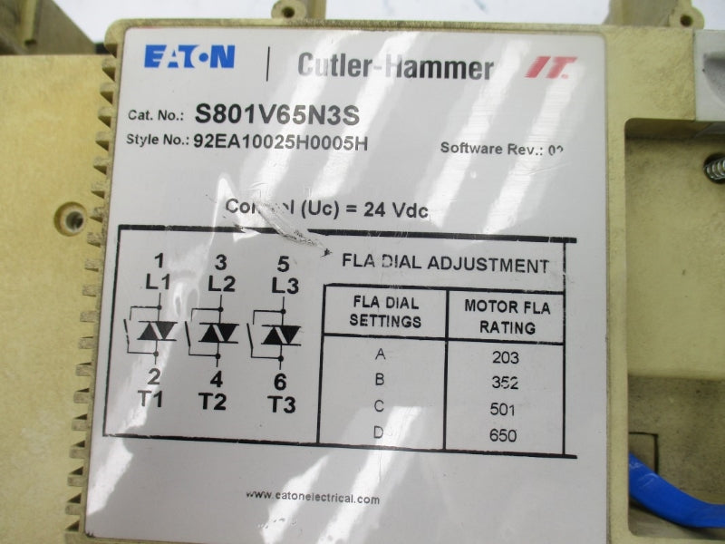 EATON S801V65N3S 600VAC 650A (AS PICTURED) UNMP