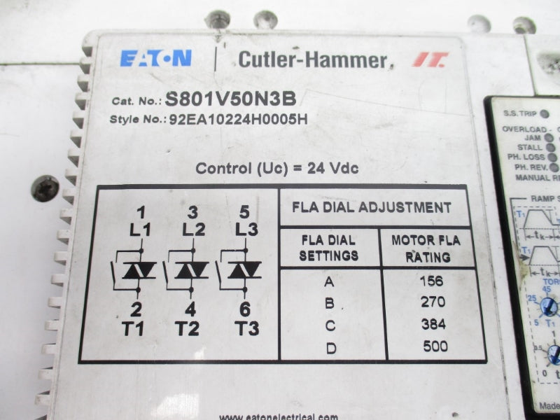EATON S801V50N3B 92EA10224H0005H 600VAC 500A UNMP