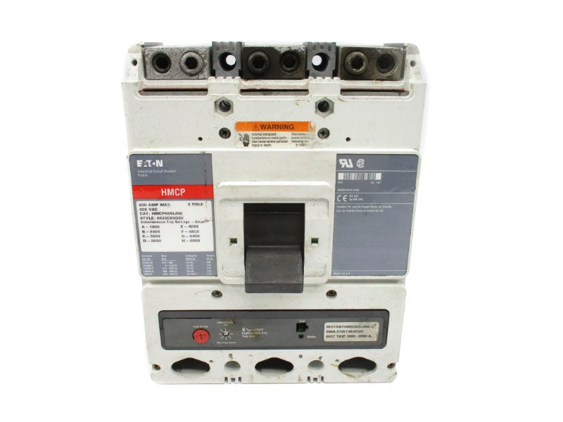 EATON HMCP600L6W 6633C83G06 600VAC 600A (AS PICTURED) UNMP
