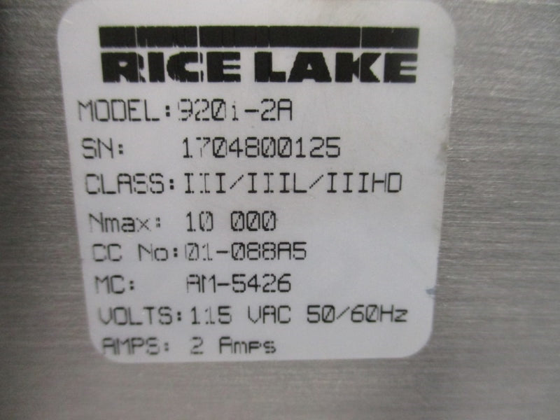 RICE LAKE 67527 920I-2A 115VAC 2A NSMP