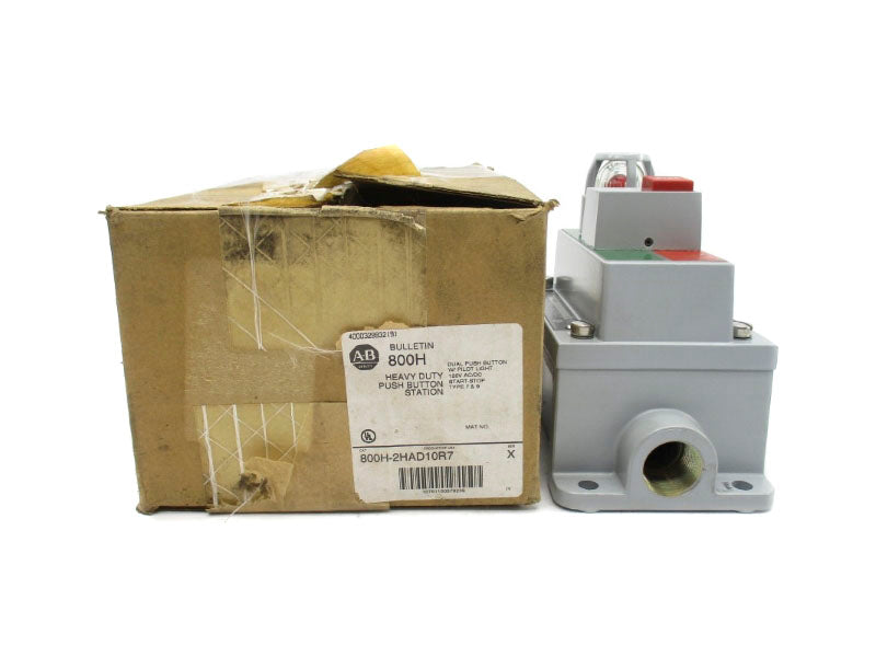 ALLEN BRADLEY 800H-2HAD10R7 SER. X 120VAC/DC (BR/WH) NSMP