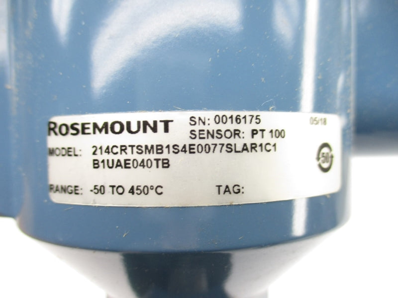 ROSEMOUNT 214CRTSMB1S4E0077SLAR1C1B1UAE040TB -50'-+450'C NSMP