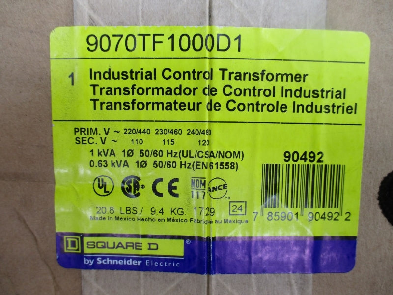 SQUARE D 9070TF1000D1 240/480V NSFS
