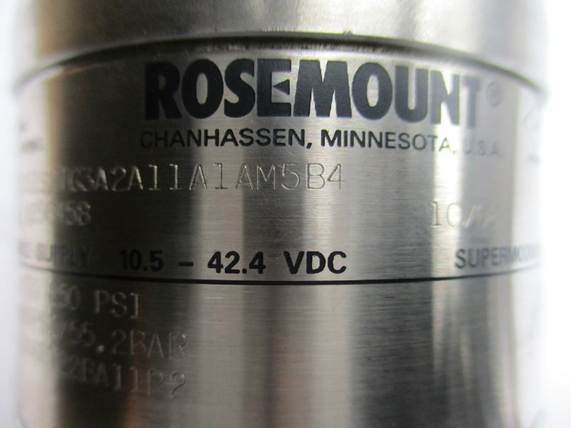 ROSEMOUNT 3051S2TG3A2A11A1AM5B4 10.5-42.4VDC 0-250PSI NSMP