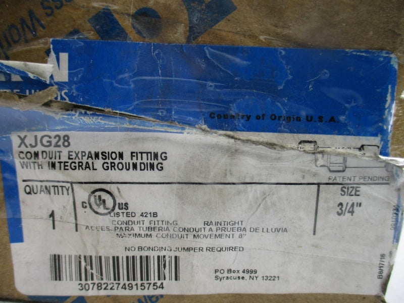 CROUSE-HINDS XJG28 3/4" NSMP