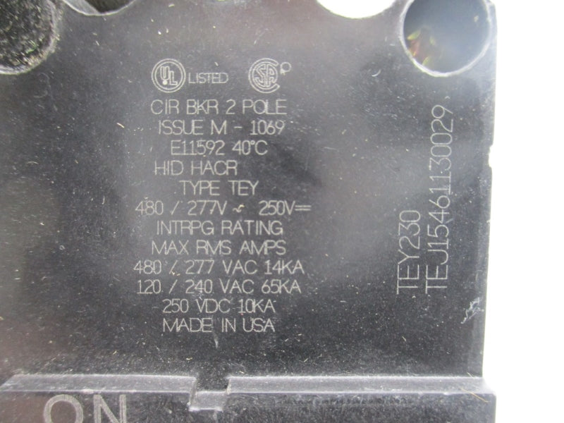 GENERAL ELECTRIC TEY230 480VAC 30A NSNP