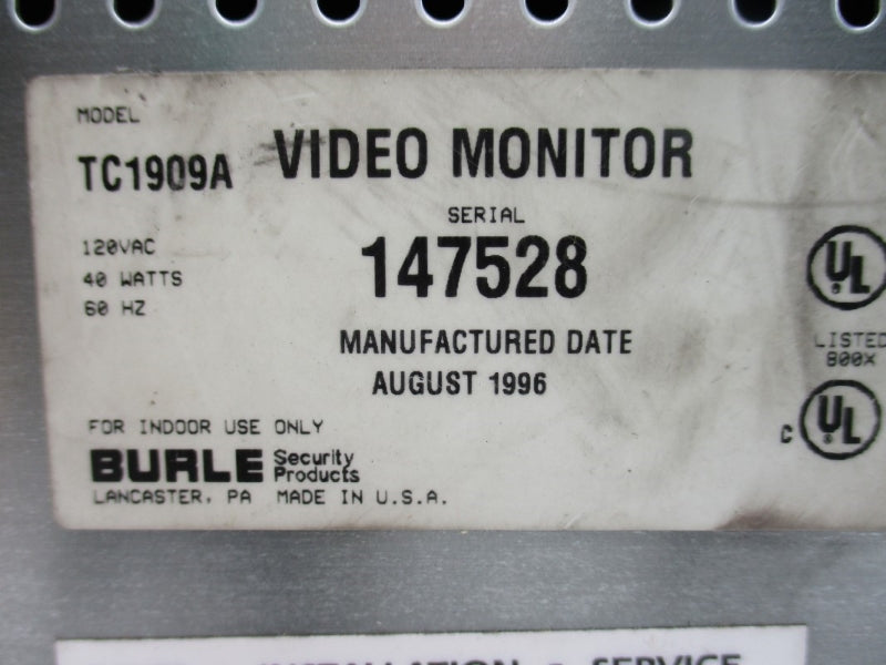 BURLE TC1909A 120VAC NSNP