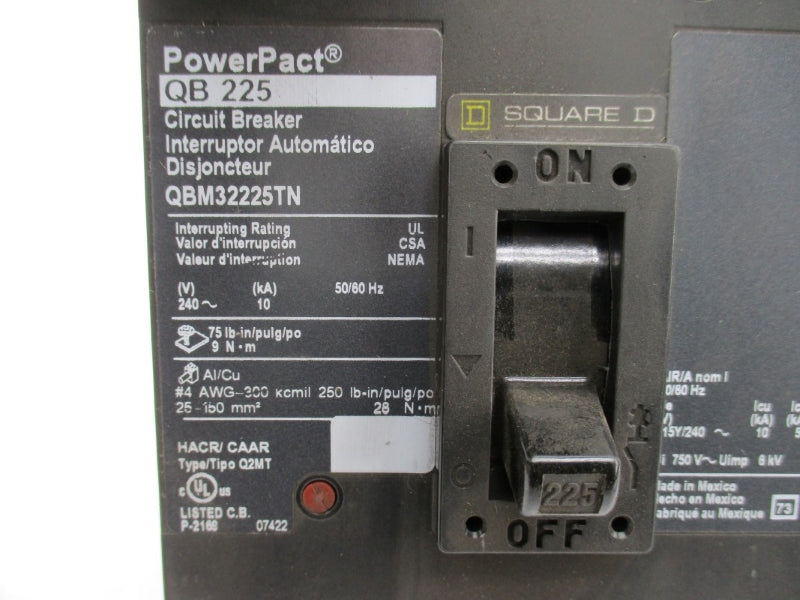 SQUARE D QBM32225TN 240V 225A NSMP