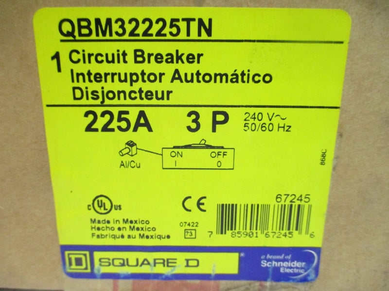 SQUARE D QBM32225TN 240V 225A NSMP